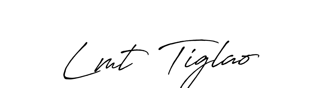 Make a beautiful signature design for name Lmt  Tiglao. With this signature (Antro_Vectra_Bolder) style, you can create a handwritten signature for free. Lmt  Tiglao signature style 7 images and pictures png