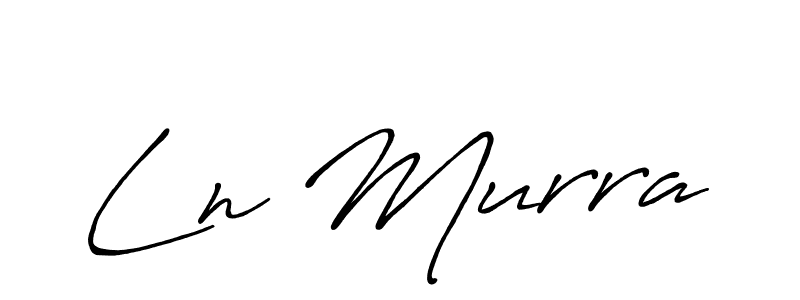 Similarly Antro_Vectra_Bolder is the best handwritten signature design. Signature creator online .You can use it as an online autograph creator for name Ln Murra. Ln Murra signature style 7 images and pictures png