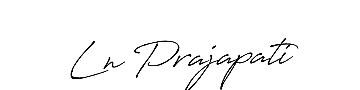Similarly Antro_Vectra_Bolder is the best handwritten signature design. Signature creator online .You can use it as an online autograph creator for name Ln Prajapati. Ln Prajapati signature style 7 images and pictures png