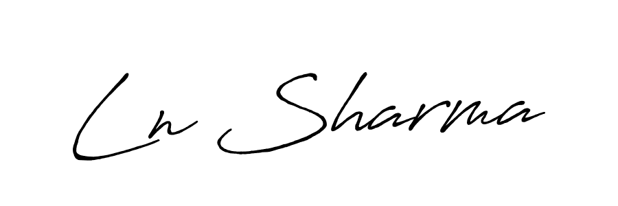 Use a signature maker to create a handwritten signature online. With this signature software, you can design (Antro_Vectra_Bolder) your own signature for name Ln Sharma. Ln Sharma signature style 7 images and pictures png