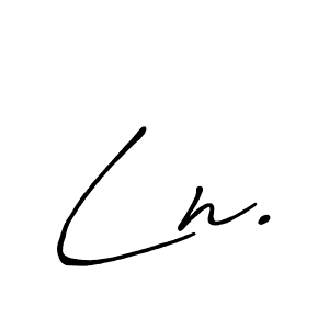 How to make Ln. name signature. Use Antro_Vectra_Bolder style for creating short signs online. This is the latest handwritten sign. Ln. signature style 7 images and pictures png