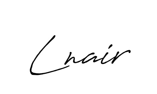 The best way (Antro_Vectra_Bolder) to make a short signature is to pick only two or three words in your name. The name Lnair include a total of six letters. For converting this name. Lnair signature style 7 images and pictures png