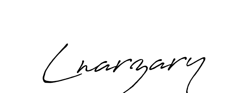 Create a beautiful signature design for name Lnarzary. With this signature (Antro_Vectra_Bolder) fonts, you can make a handwritten signature for free. Lnarzary signature style 7 images and pictures png