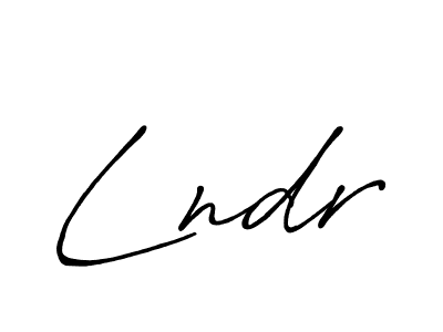 Create a beautiful signature design for name Lndr. With this signature (Antro_Vectra_Bolder) fonts, you can make a handwritten signature for free. Lndr signature style 7 images and pictures png