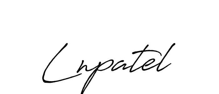 How to make Lnpatel signature? Antro_Vectra_Bolder is a professional autograph style. Create handwritten signature for Lnpatel name. Lnpatel signature style 7 images and pictures png