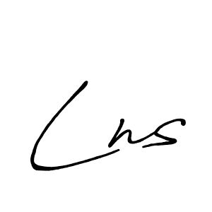 Also we have Lns name is the best signature style. Create professional handwritten signature collection using Antro_Vectra_Bolder autograph style. Lns signature style 7 images and pictures png