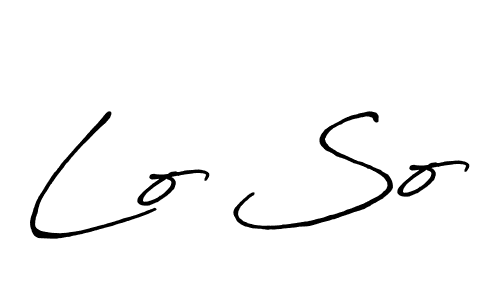 Use a signature maker to create a handwritten signature online. With this signature software, you can design (Antro_Vectra_Bolder) your own signature for name Lo So. Lo So signature style 7 images and pictures png