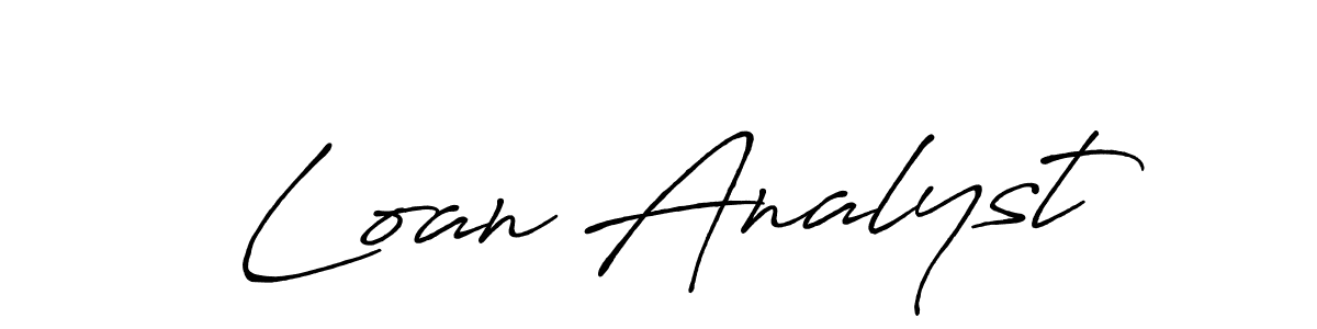 Once you've used our free online signature maker to create your best signature Antro_Vectra_Bolder style, it's time to enjoy all of the benefits that Loan Analyst name signing documents. Loan Analyst signature style 7 images and pictures png