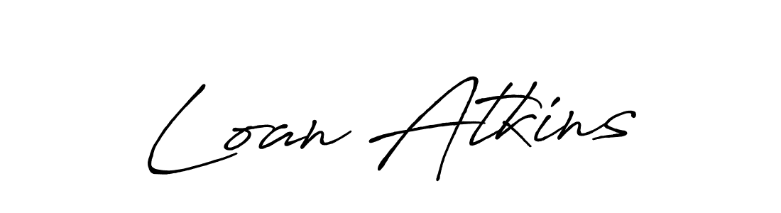 Loan Atkins stylish signature style. Best Handwritten Sign (Antro_Vectra_Bolder) for my name. Handwritten Signature Collection Ideas for my name Loan Atkins. Loan Atkins signature style 7 images and pictures png