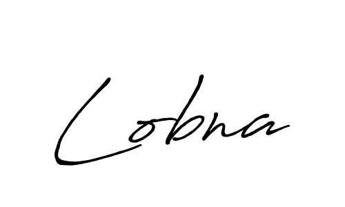 How to make Lobna signature? Antro_Vectra_Bolder is a professional autograph style. Create handwritten signature for Lobna name. Lobna signature style 7 images and pictures png