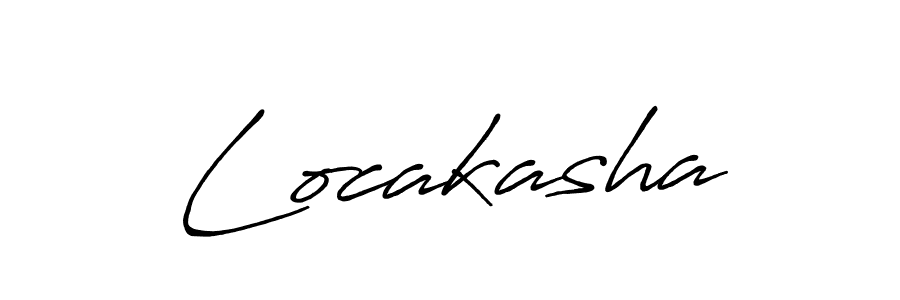 Make a beautiful signature design for name Locakasha. With this signature (Antro_Vectra_Bolder) style, you can create a handwritten signature for free. Locakasha signature style 7 images and pictures png