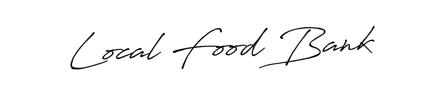 Make a short Local Food Bank signature style. Manage your documents anywhere anytime using Antro_Vectra_Bolder. Create and add eSignatures, submit forms, share and send files easily. Local Food Bank signature style 7 images and pictures png