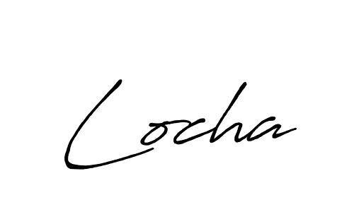 How to make Locha signature? Antro_Vectra_Bolder is a professional autograph style. Create handwritten signature for Locha name. Locha signature style 7 images and pictures png