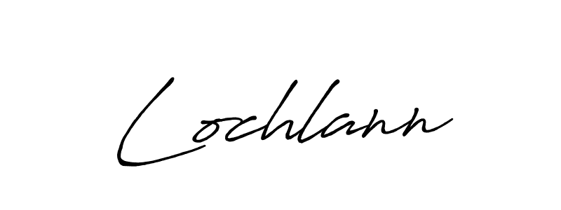 Make a beautiful signature design for name Lochlann. With this signature (Antro_Vectra_Bolder) style, you can create a handwritten signature for free. Lochlann signature style 7 images and pictures png