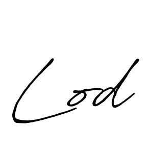 Design your own signature with our free online signature maker. With this signature software, you can create a handwritten (Antro_Vectra_Bolder) signature for name Lod. Lod signature style 7 images and pictures png