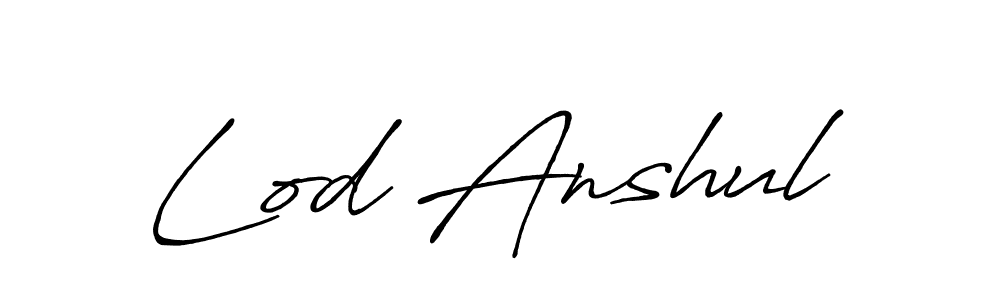 Once you've used our free online signature maker to create your best signature Antro_Vectra_Bolder style, it's time to enjoy all of the benefits that Lod Anshul name signing documents. Lod Anshul signature style 7 images and pictures png