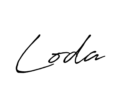 How to make Loda name signature. Use Antro_Vectra_Bolder style for creating short signs online. This is the latest handwritten sign. Loda signature style 7 images and pictures png