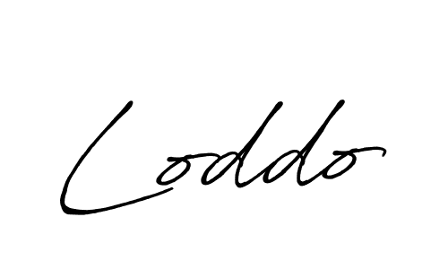 Use a signature maker to create a handwritten signature online. With this signature software, you can design (Antro_Vectra_Bolder) your own signature for name Loddo. Loddo signature style 7 images and pictures png