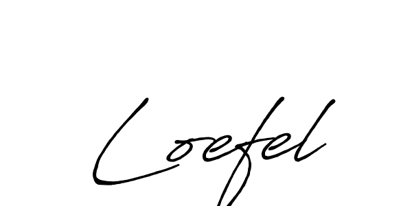 Design your own signature with our free online signature maker. With this signature software, you can create a handwritten (Antro_Vectra_Bolder) signature for name Loefel. Loefel signature style 7 images and pictures png