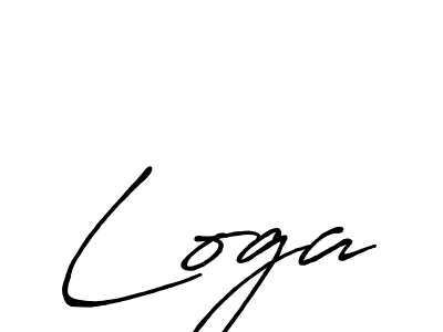 How to make Loga name signature. Use Antro_Vectra_Bolder style for creating short signs online. This is the latest handwritten sign. Loga signature style 7 images and pictures png