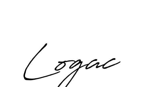 Make a beautiful signature design for name Logac. With this signature (Antro_Vectra_Bolder) style, you can create a handwritten signature for free. Logac signature style 7 images and pictures png