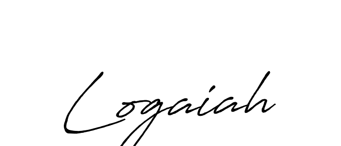 Create a beautiful signature design for name Logaiah. With this signature (Antro_Vectra_Bolder) fonts, you can make a handwritten signature for free. Logaiah signature style 7 images and pictures png