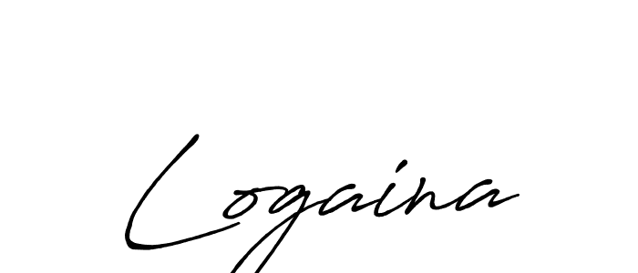 Make a beautiful signature design for name Logaina. With this signature (Antro_Vectra_Bolder) style, you can create a handwritten signature for free. Logaina signature style 7 images and pictures png