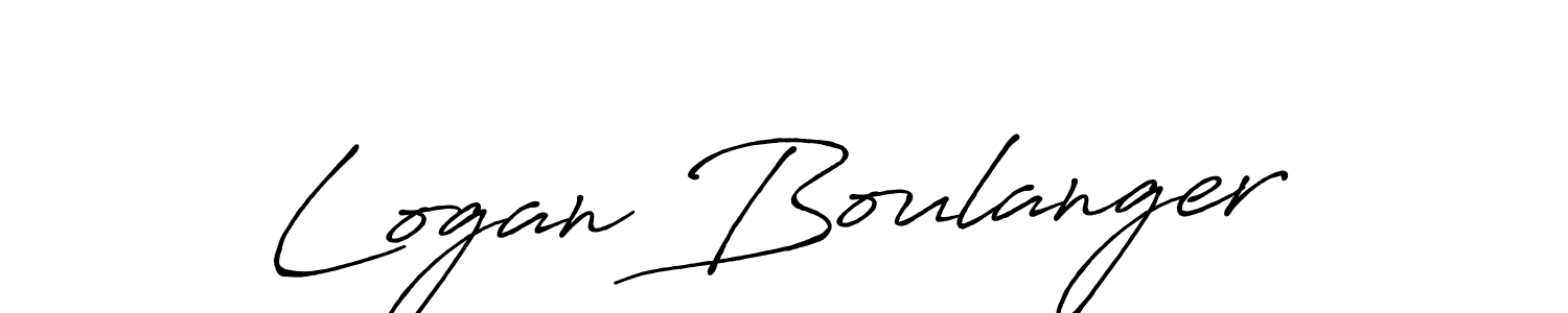 Once you've used our free online signature maker to create your best signature Antro_Vectra_Bolder style, it's time to enjoy all of the benefits that Logan Boulanger name signing documents. Logan Boulanger signature style 7 images and pictures png