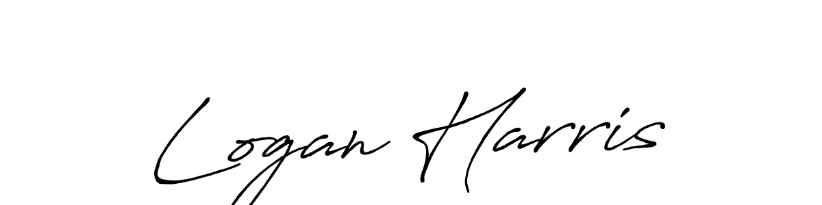 Create a beautiful signature design for name Logan Harris. With this signature (Antro_Vectra_Bolder) fonts, you can make a handwritten signature for free. Logan Harris signature style 7 images and pictures png