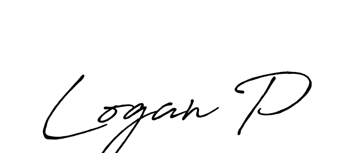 Similarly Antro_Vectra_Bolder is the best handwritten signature design. Signature creator online .You can use it as an online autograph creator for name Logan P. Logan P signature style 7 images and pictures png