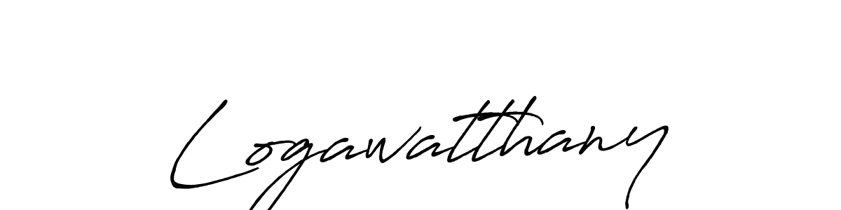 You should practise on your own different ways (Antro_Vectra_Bolder) to write your name (Logawatthany) in signature. don't let someone else do it for you. Logawatthany signature style 7 images and pictures png