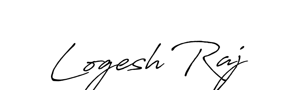 Also we have Logesh Raj name is the best signature style. Create professional handwritten signature collection using Antro_Vectra_Bolder autograph style. Logesh Raj signature style 7 images and pictures png
