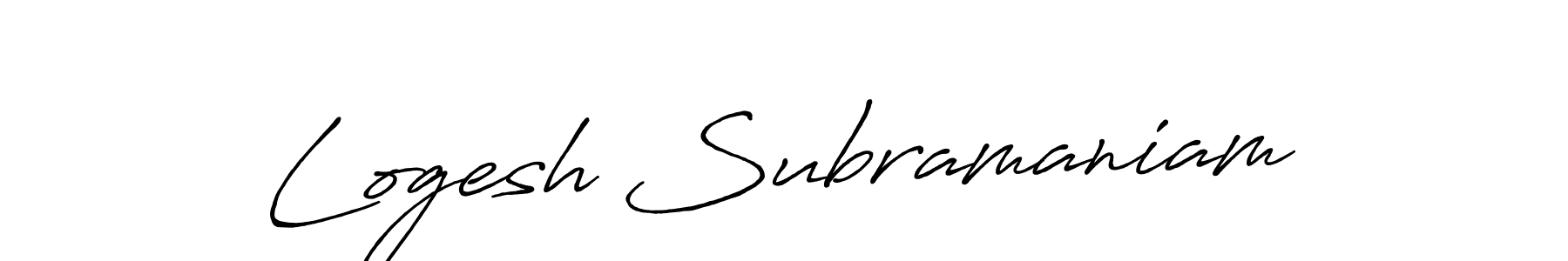 Make a beautiful signature design for name Logesh Subramaniam. Use this online signature maker to create a handwritten signature for free. Logesh Subramaniam signature style 7 images and pictures png