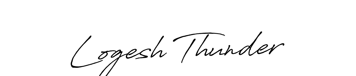 Also You can easily find your signature by using the search form. We will create Logesh Thunder name handwritten signature images for you free of cost using Antro_Vectra_Bolder sign style. Logesh Thunder signature style 7 images and pictures png