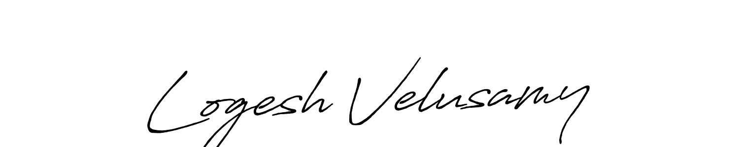 This is the best signature style for the Logesh Velusamy name. Also you like these signature font (Antro_Vectra_Bolder). Mix name signature. Logesh Velusamy signature style 7 images and pictures png