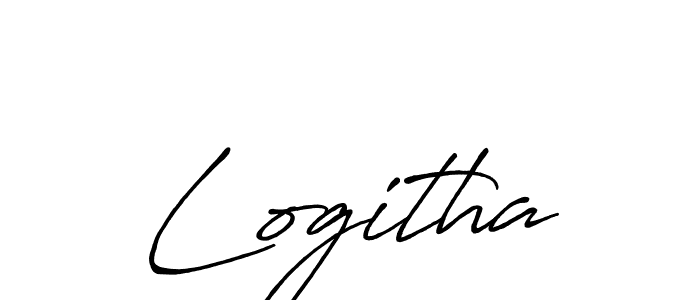 How to make Logitha signature? Antro_Vectra_Bolder is a professional autograph style. Create handwritten signature for Logitha name. Logitha signature style 7 images and pictures png