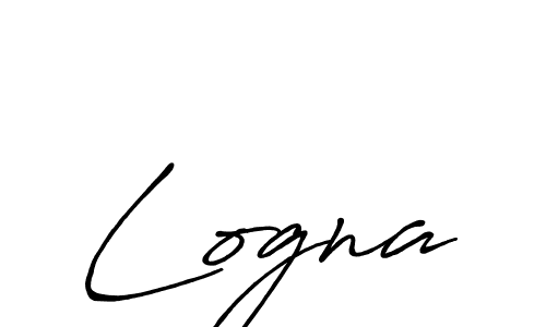 Create a beautiful signature design for name Logna. With this signature (Antro_Vectra_Bolder) fonts, you can make a handwritten signature for free. Logna signature style 7 images and pictures png