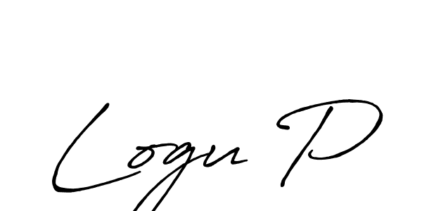 It looks lik you need a new signature style for name Logu P. Design unique handwritten (Antro_Vectra_Bolder) signature with our free signature maker in just a few clicks. Logu P signature style 7 images and pictures png