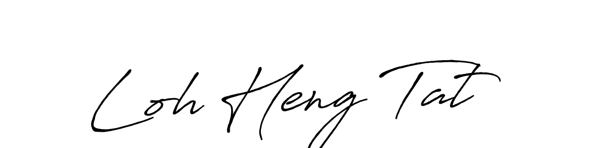 It looks lik you need a new signature style for name Loh Heng Tat. Design unique handwritten (Antro_Vectra_Bolder) signature with our free signature maker in just a few clicks. Loh Heng Tat signature style 7 images and pictures png