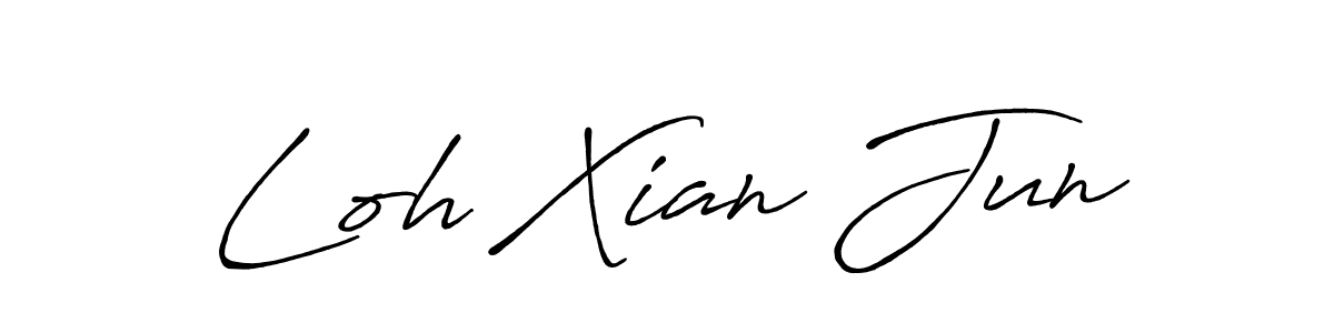 Once you've used our free online signature maker to create your best signature Antro_Vectra_Bolder style, it's time to enjoy all of the benefits that Loh Xian Jun name signing documents. Loh Xian Jun signature style 7 images and pictures png
