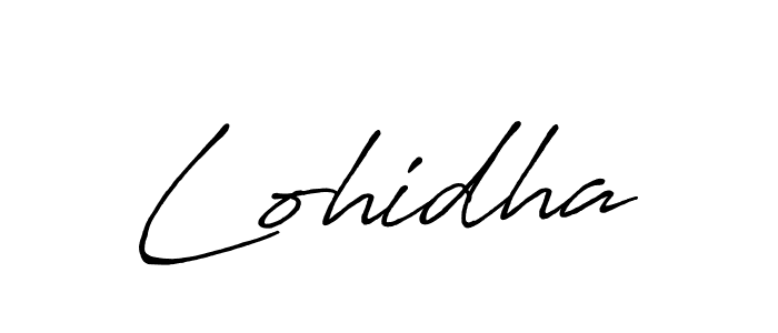 Create a beautiful signature design for name Lohidha. With this signature (Antro_Vectra_Bolder) fonts, you can make a handwritten signature for free. Lohidha signature style 7 images and pictures png