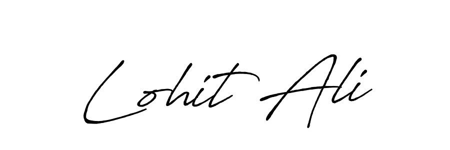 Antro_Vectra_Bolder is a professional signature style that is perfect for those who want to add a touch of class to their signature. It is also a great choice for those who want to make their signature more unique. Get Lohit Ali name to fancy signature for free. Lohit Ali signature style 7 images and pictures png