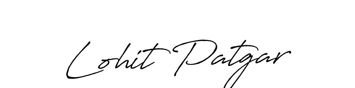 It looks lik you need a new signature style for name Lohit Patgar. Design unique handwritten (Antro_Vectra_Bolder) signature with our free signature maker in just a few clicks. Lohit Patgar signature style 7 images and pictures png