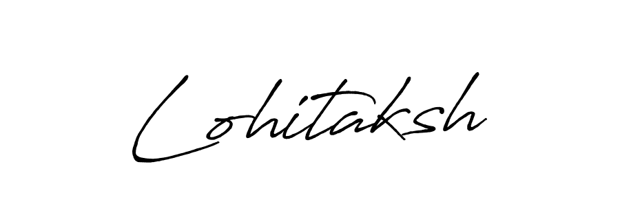 Make a beautiful signature design for name Lohitaksh. With this signature (Antro_Vectra_Bolder) style, you can create a handwritten signature for free. Lohitaksh signature style 7 images and pictures png