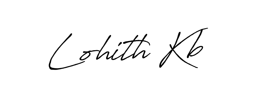 Create a beautiful signature design for name Lohith Kb. With this signature (Antro_Vectra_Bolder) fonts, you can make a handwritten signature for free. Lohith Kb signature style 7 images and pictures png