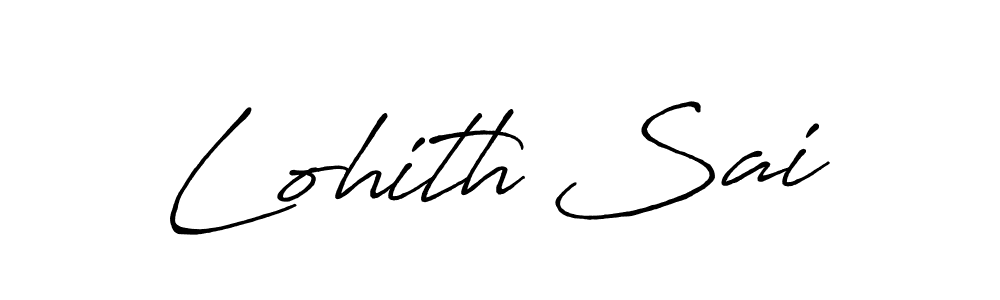 How to make Lohith Sai signature? Antro_Vectra_Bolder is a professional autograph style. Create handwritten signature for Lohith Sai name. Lohith Sai signature style 7 images and pictures png