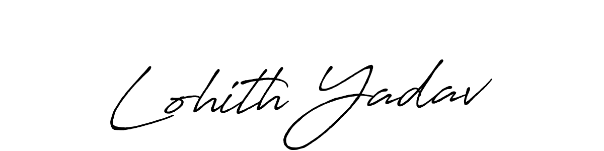 Also we have Lohith Yadav name is the best signature style. Create professional handwritten signature collection using Antro_Vectra_Bolder autograph style. Lohith Yadav signature style 7 images and pictures png