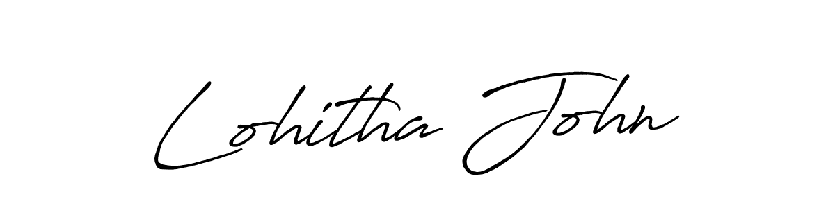 Also You can easily find your signature by using the search form. We will create Lohitha John name handwritten signature images for you free of cost using Antro_Vectra_Bolder sign style. Lohitha John signature style 7 images and pictures png