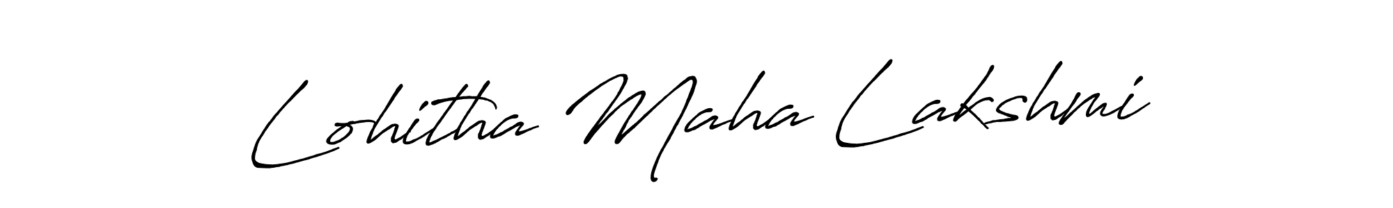 Design your own signature with our free online signature maker. With this signature software, you can create a handwritten (Antro_Vectra_Bolder) signature for name Lohitha Maha Lakshmi. Lohitha Maha Lakshmi signature style 7 images and pictures png