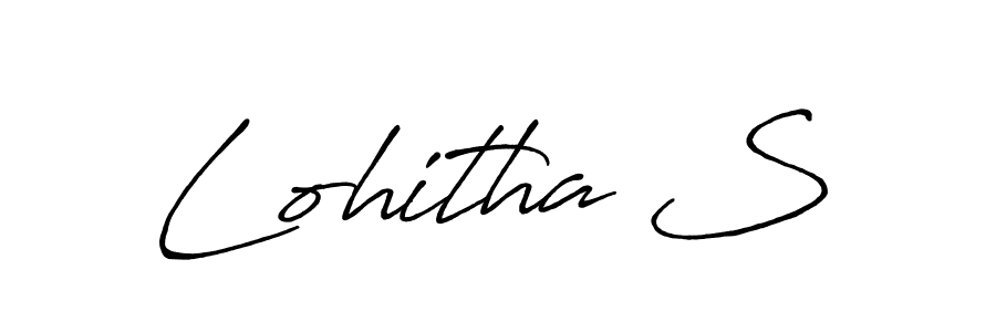 Also we have Lohitha S name is the best signature style. Create professional handwritten signature collection using Antro_Vectra_Bolder autograph style. Lohitha S signature style 7 images and pictures png